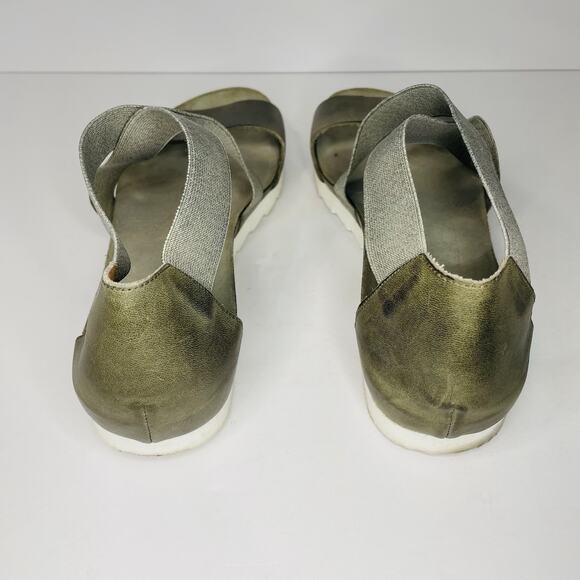 Cordani Sayger Gladiator Sandals Strappy Cork Leather Boho Peasant Green EU 40 - Picture 4 of 7